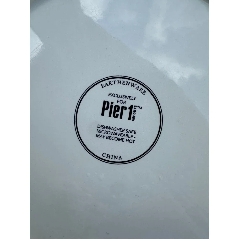 Pier 1 Imports Hushed Harvest Green Eucalyptus Foliage Replacement Salad Plate